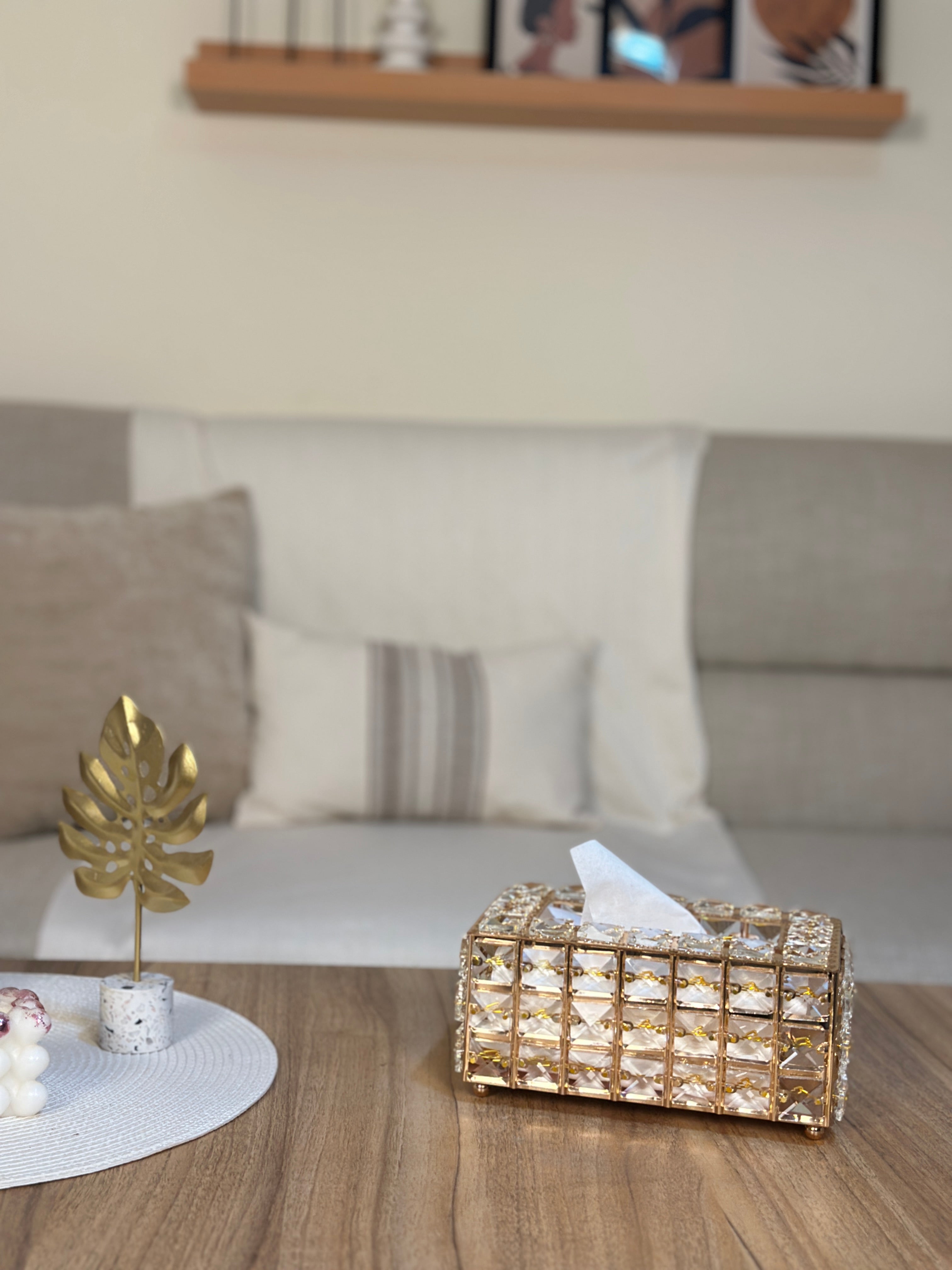 حامل مناديل كريستال