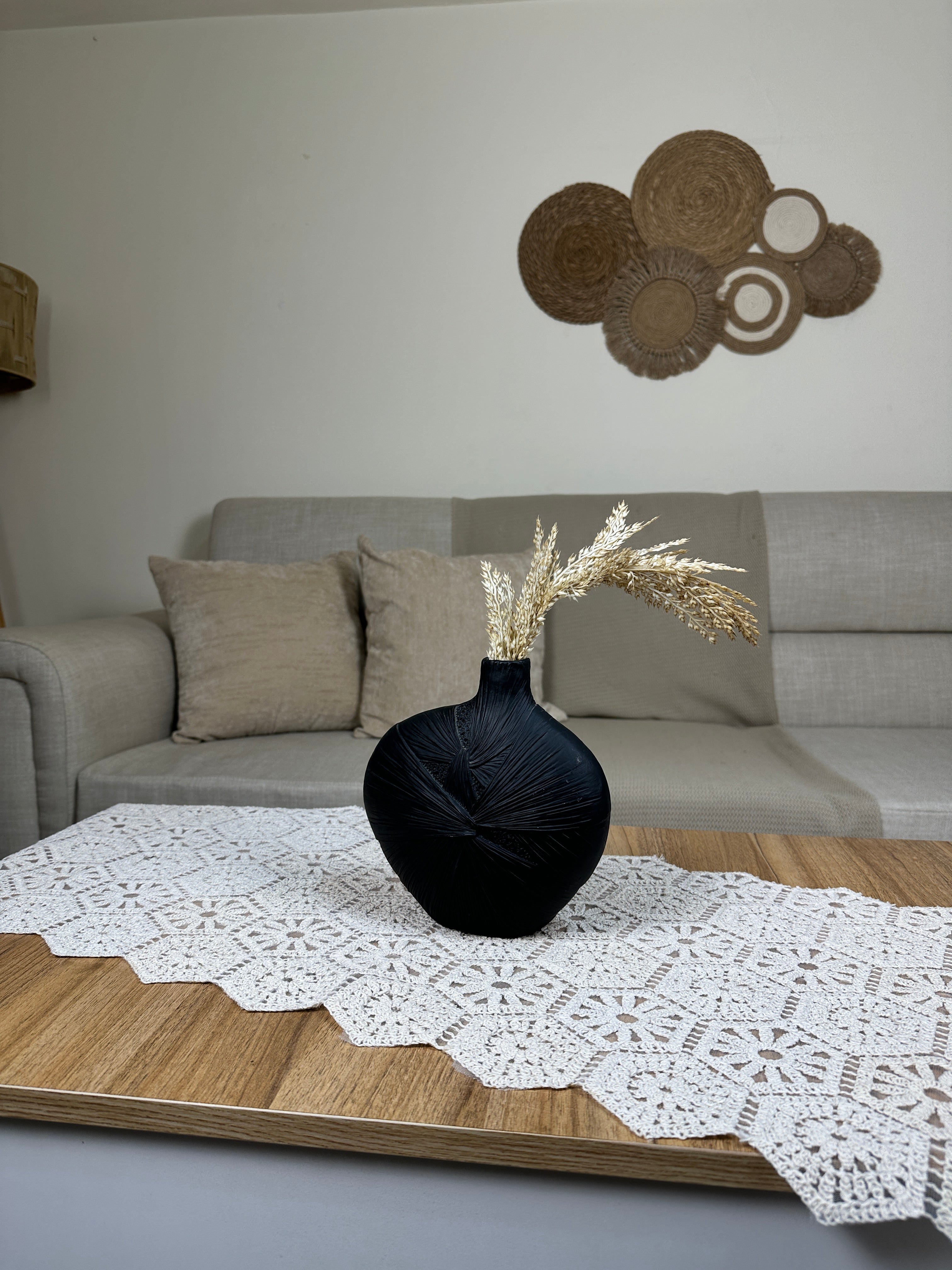 فازة فخارية اسود