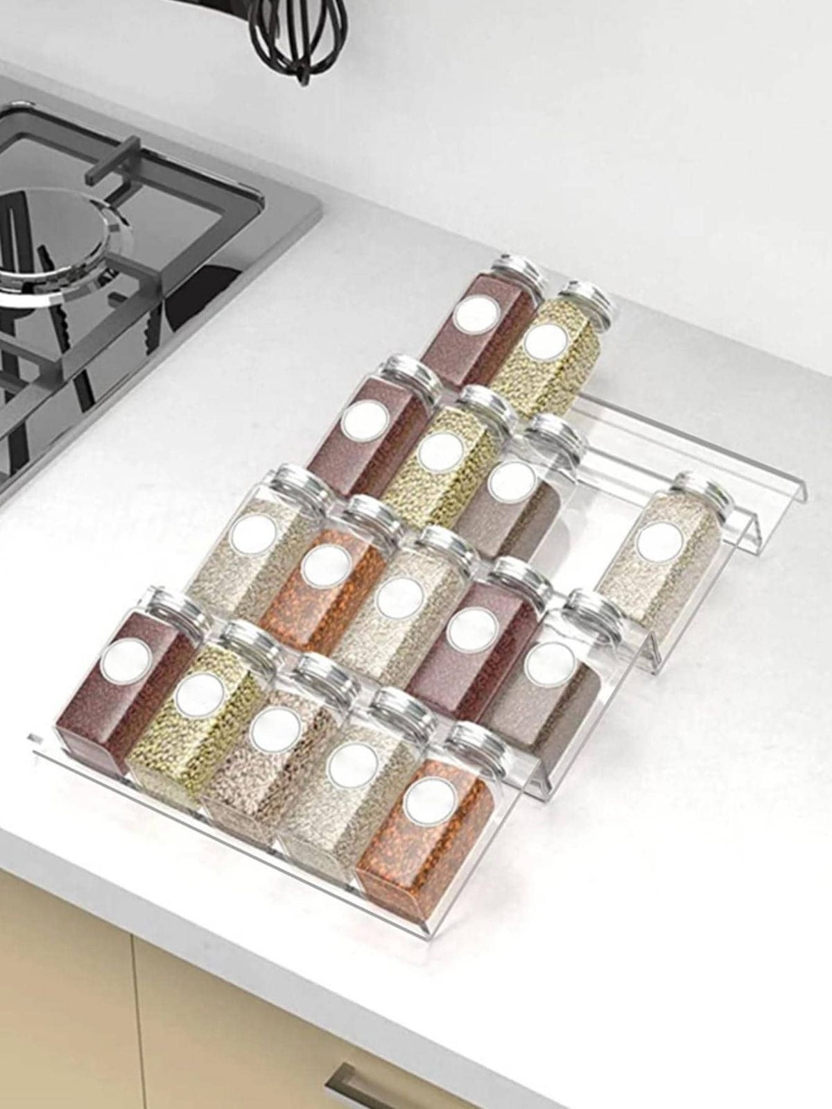 قطعتين من رف اكريليك للادراج