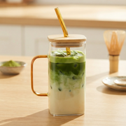 Glass Cup
 + straw & straw cleaning brush
