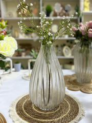 V011 فازة زجاجية كمثرى