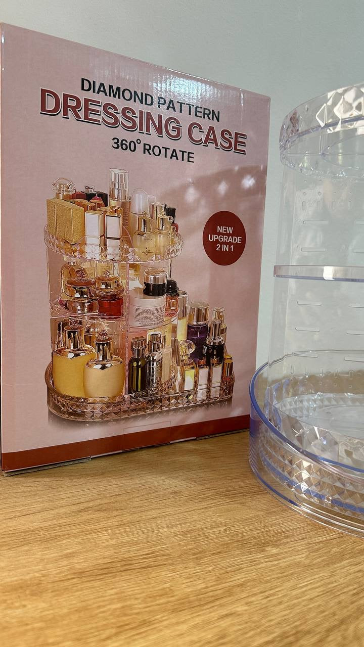 منظم مكياج دوار 360 درجة جامبو