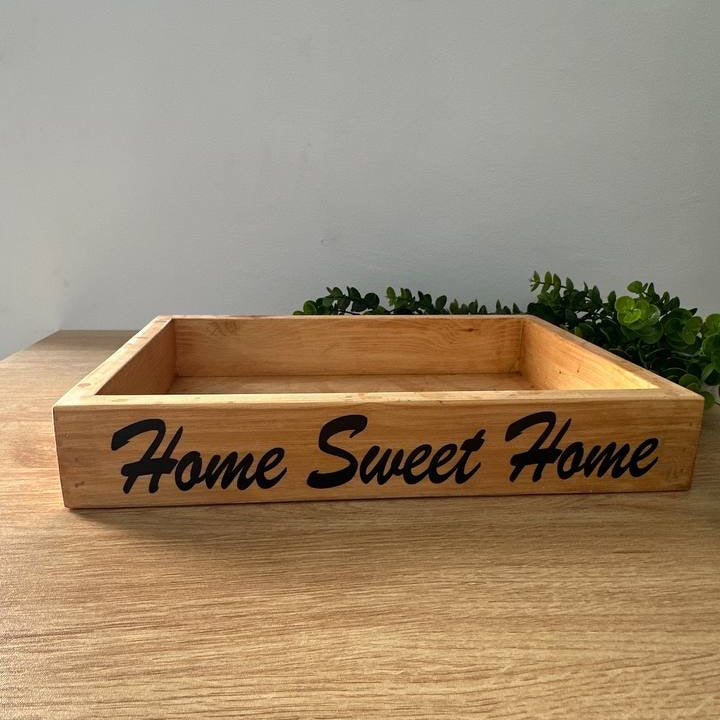Wooden Serving Tray
( Home Sweet Home)