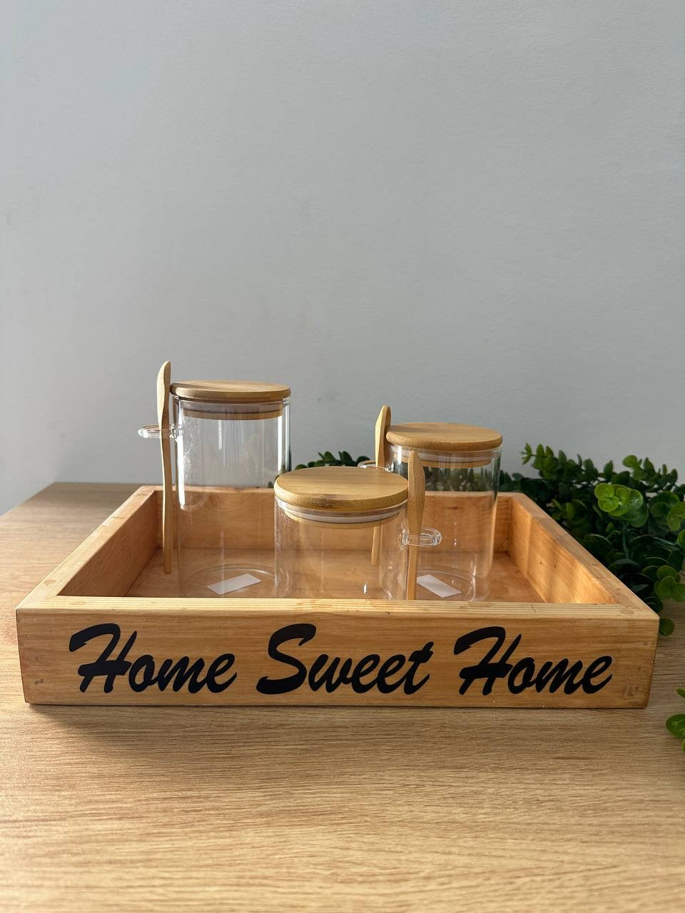 صينية خشب Home Sweet Home