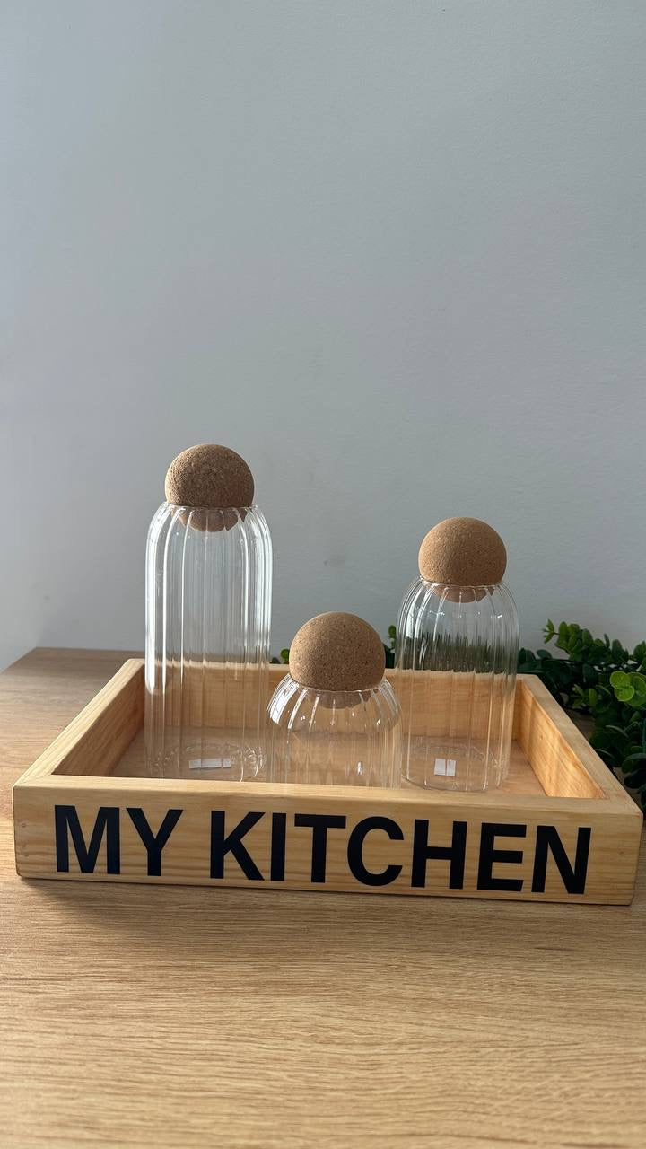 صينية خشب My Kitchen