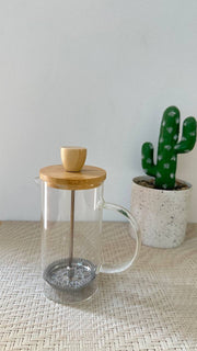 كوفي بريس بغطاء خشب