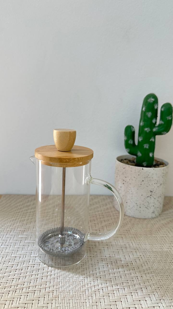 كوفي بريس بغطاء خشب