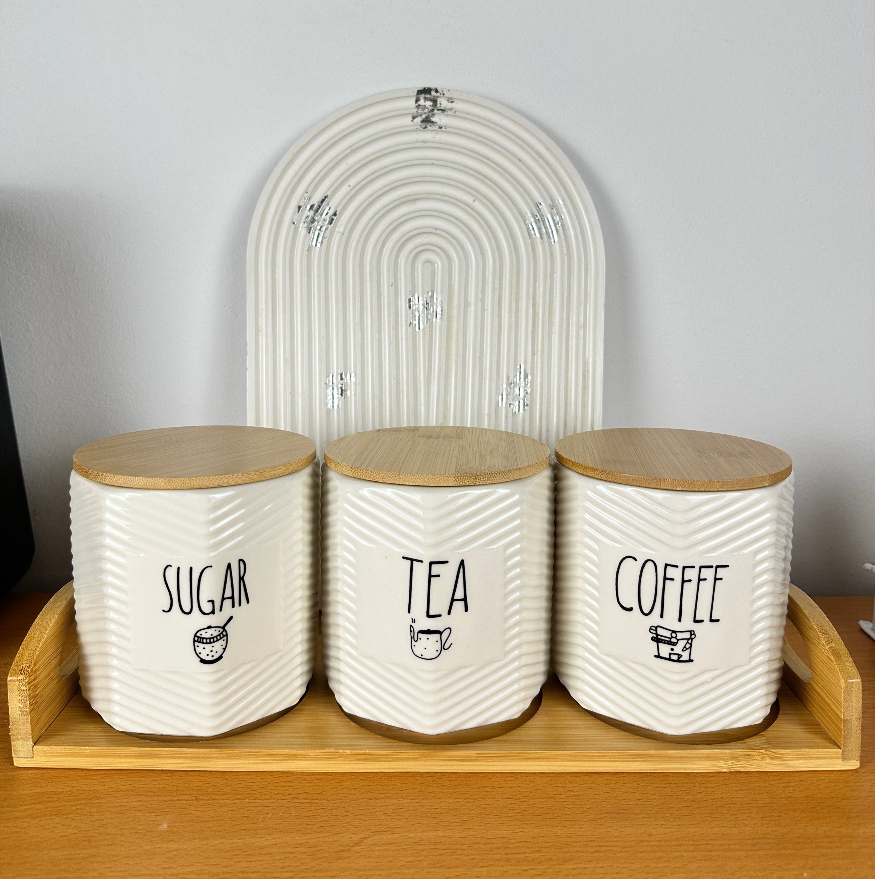 Coffee,Tea,Sugar Canister Set