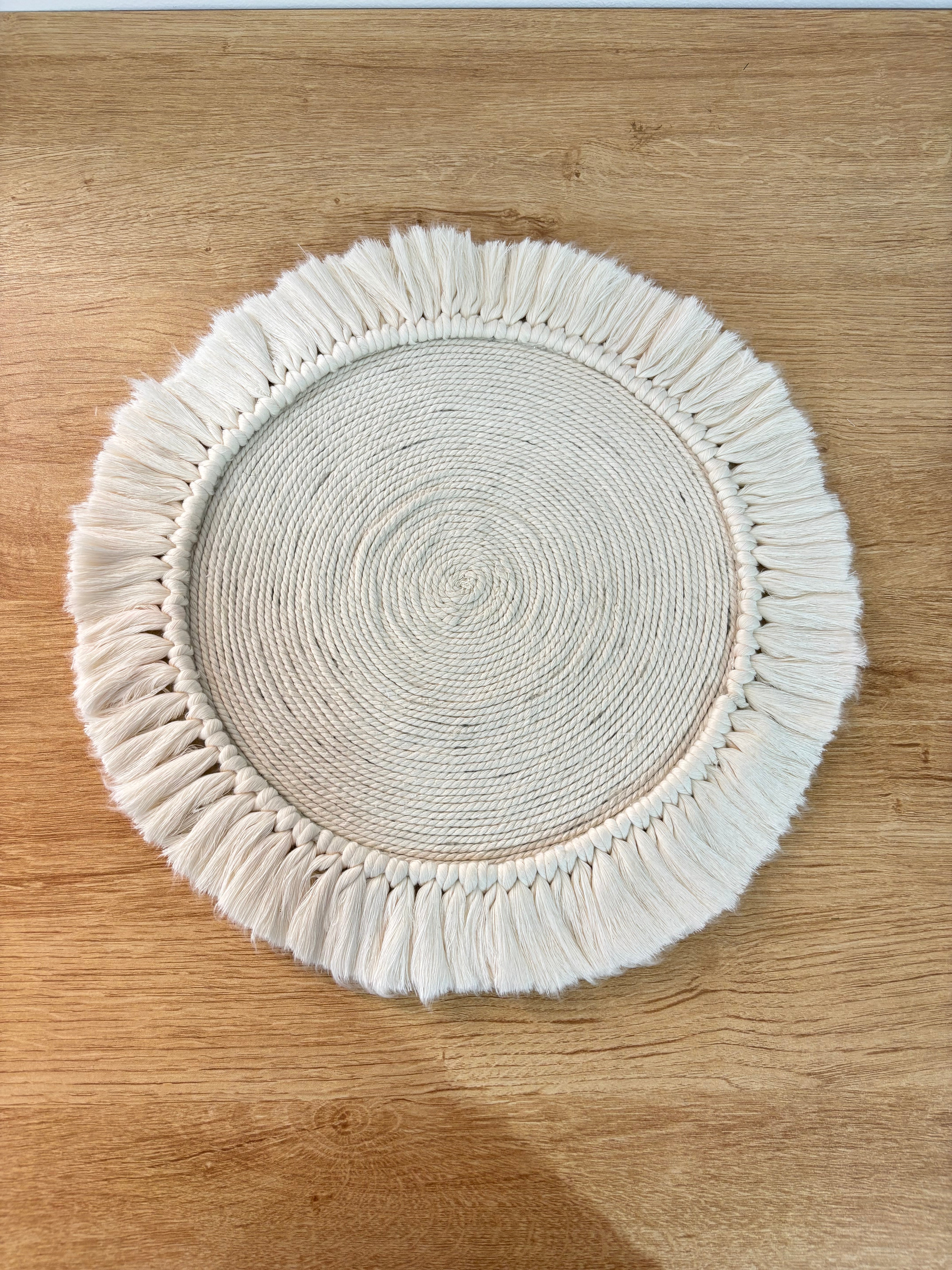 كوستر مكرمية مقاس 38cm