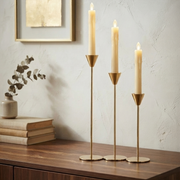 Candle holders Gold+ Acrylic Candle(gift)