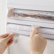 4 in 1 Multifunctional Organizer Wall Mounted Kitchen Shelf Paper Towel Holder Foil & Plastic Film Dispenser