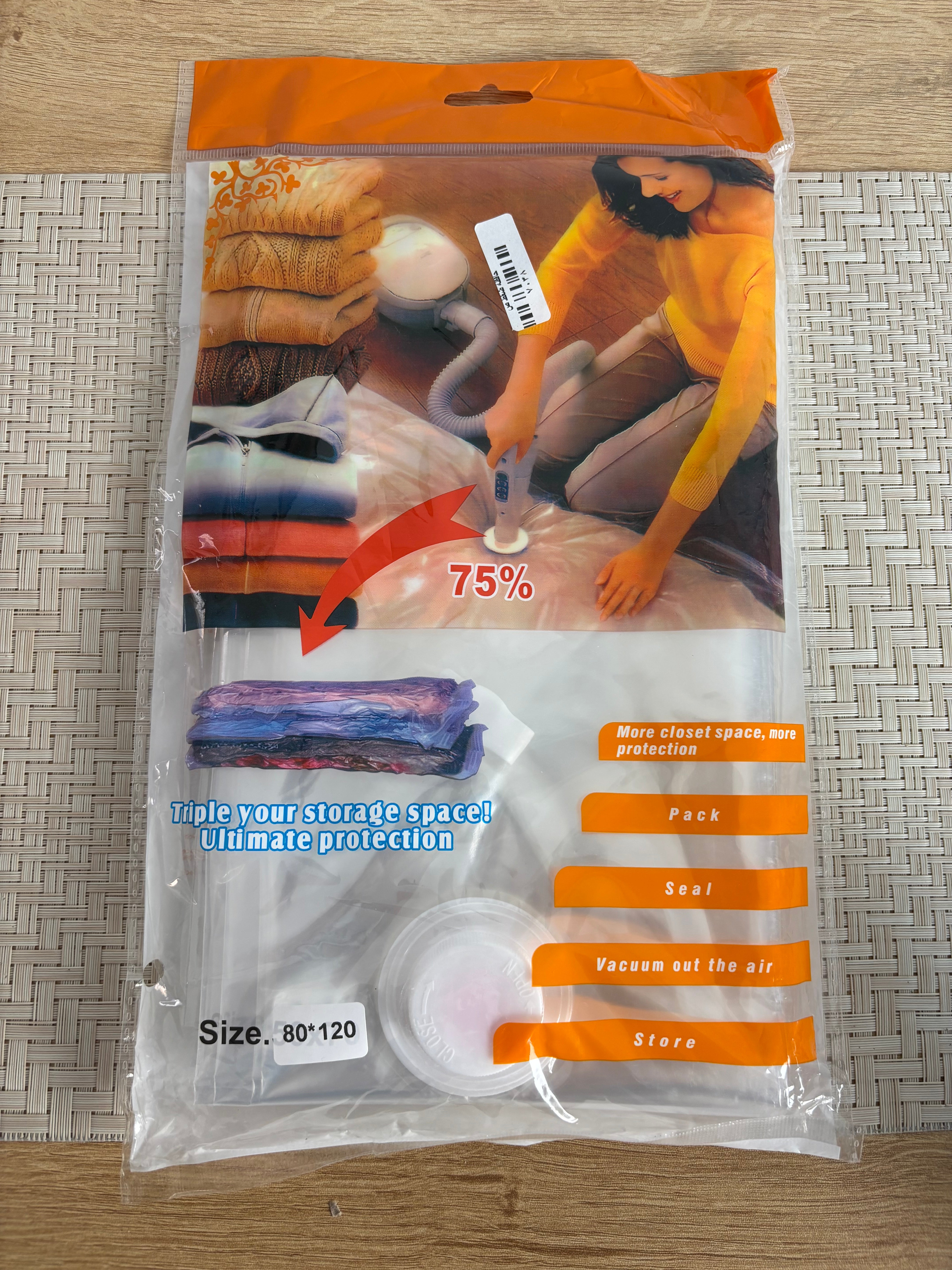 2 باكت اكياس ضغط للتخزين