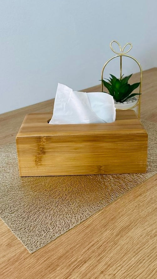 حامل مناديل خشب