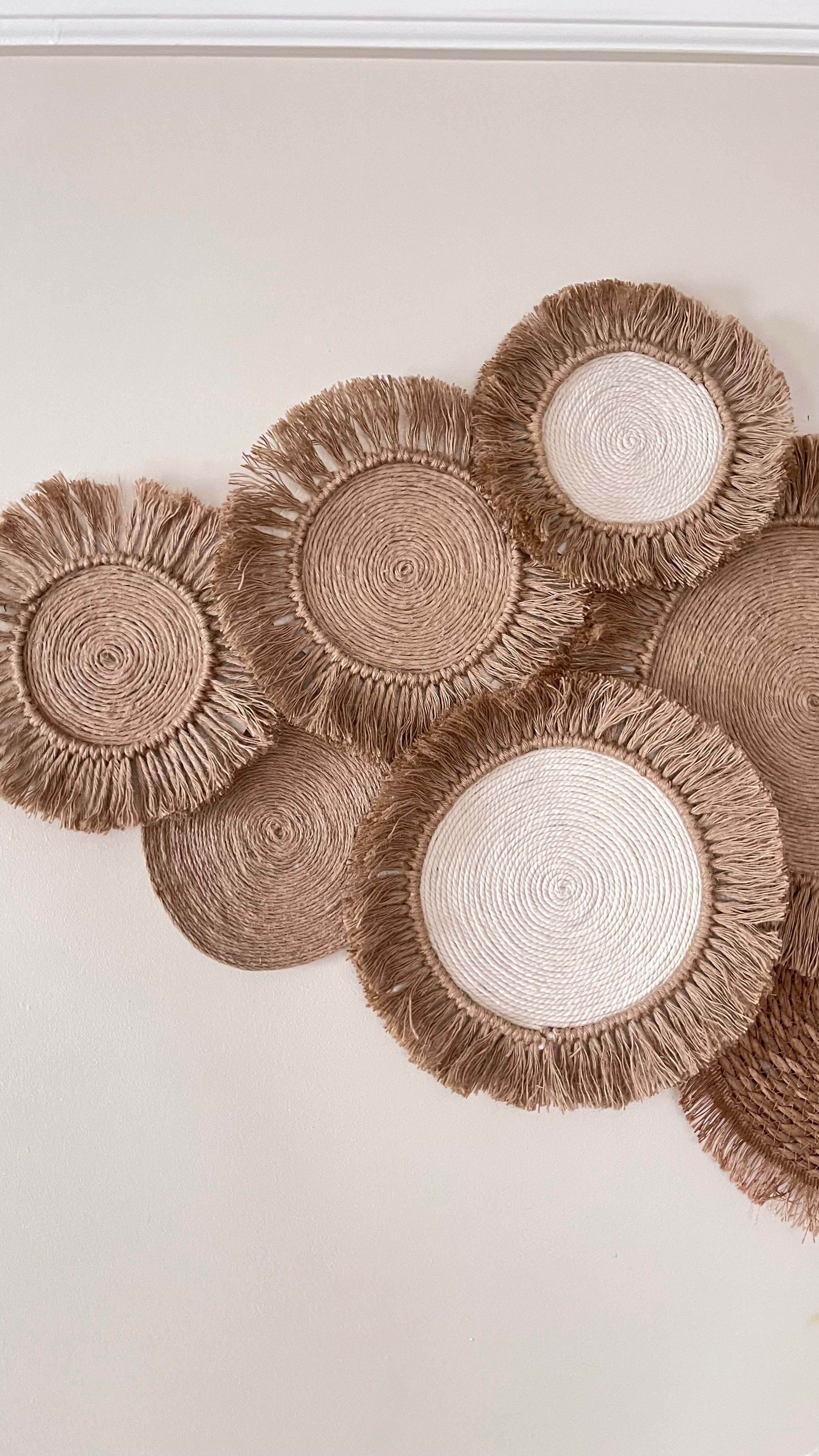 9 كوستر مكرمية Handmade+ دبل فيس