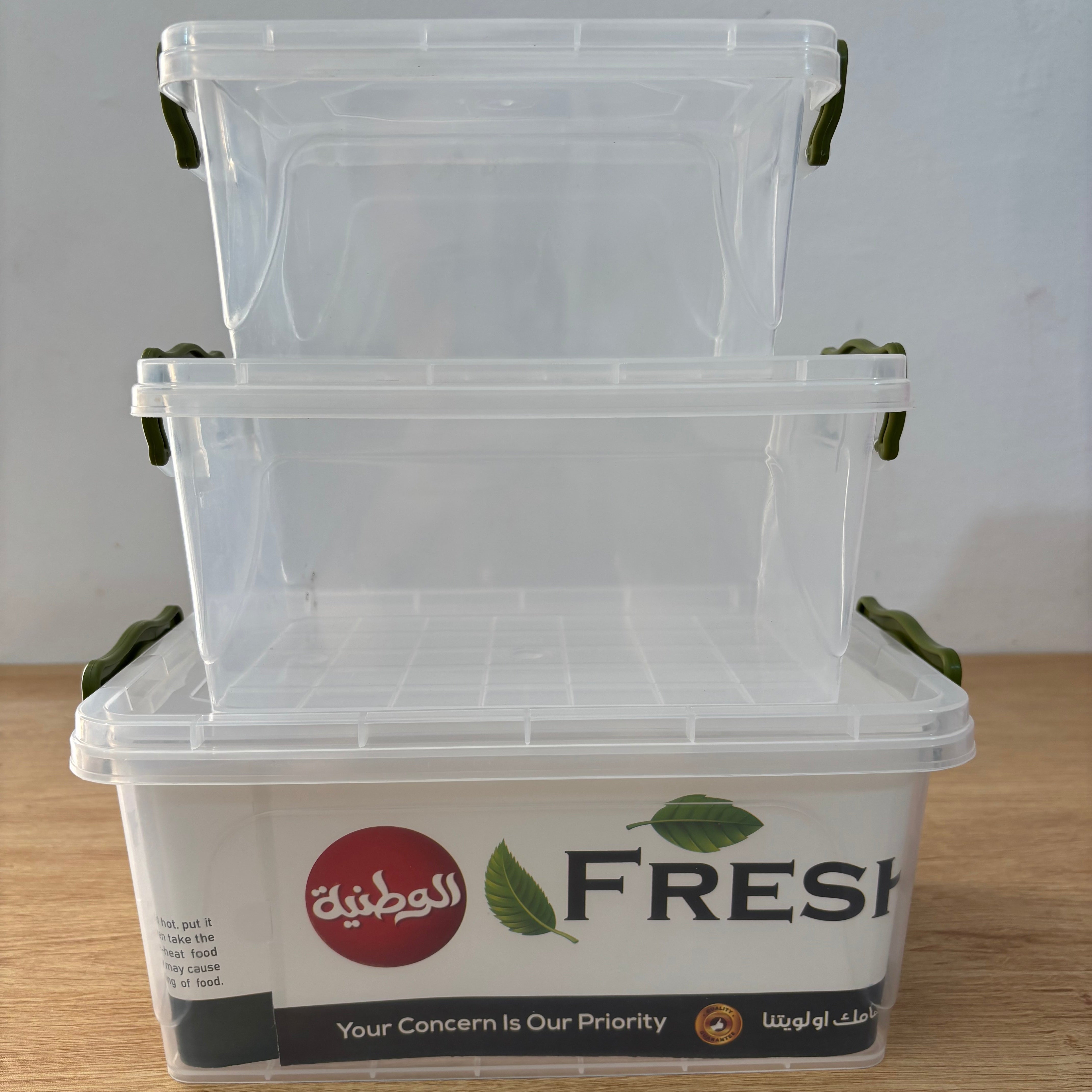 Set of refrigerator boxes with lid + stretch bags (gift)