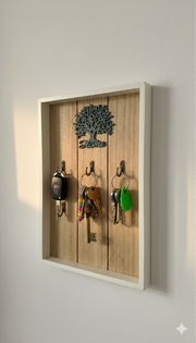 منظم مفاتيح خشبي