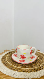 مج flower بالطبق