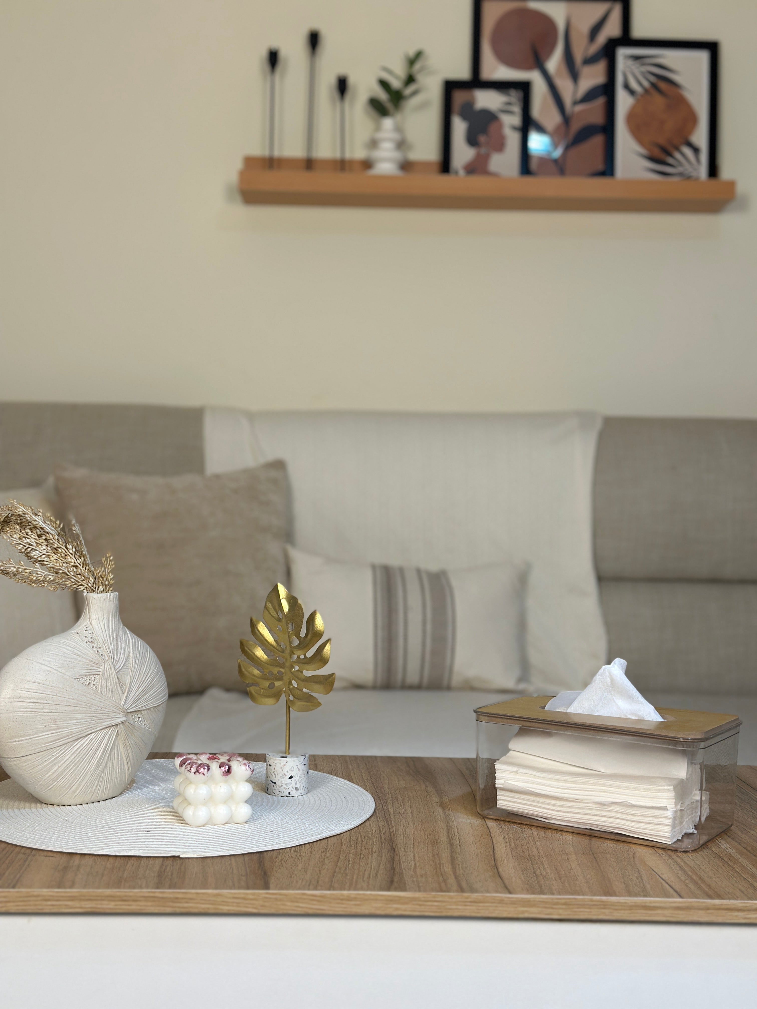 حامل مناديل اكريلك شفاف