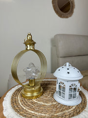 طقم فانوس ذهبي مودرن + فانوس أبيض (هدية)