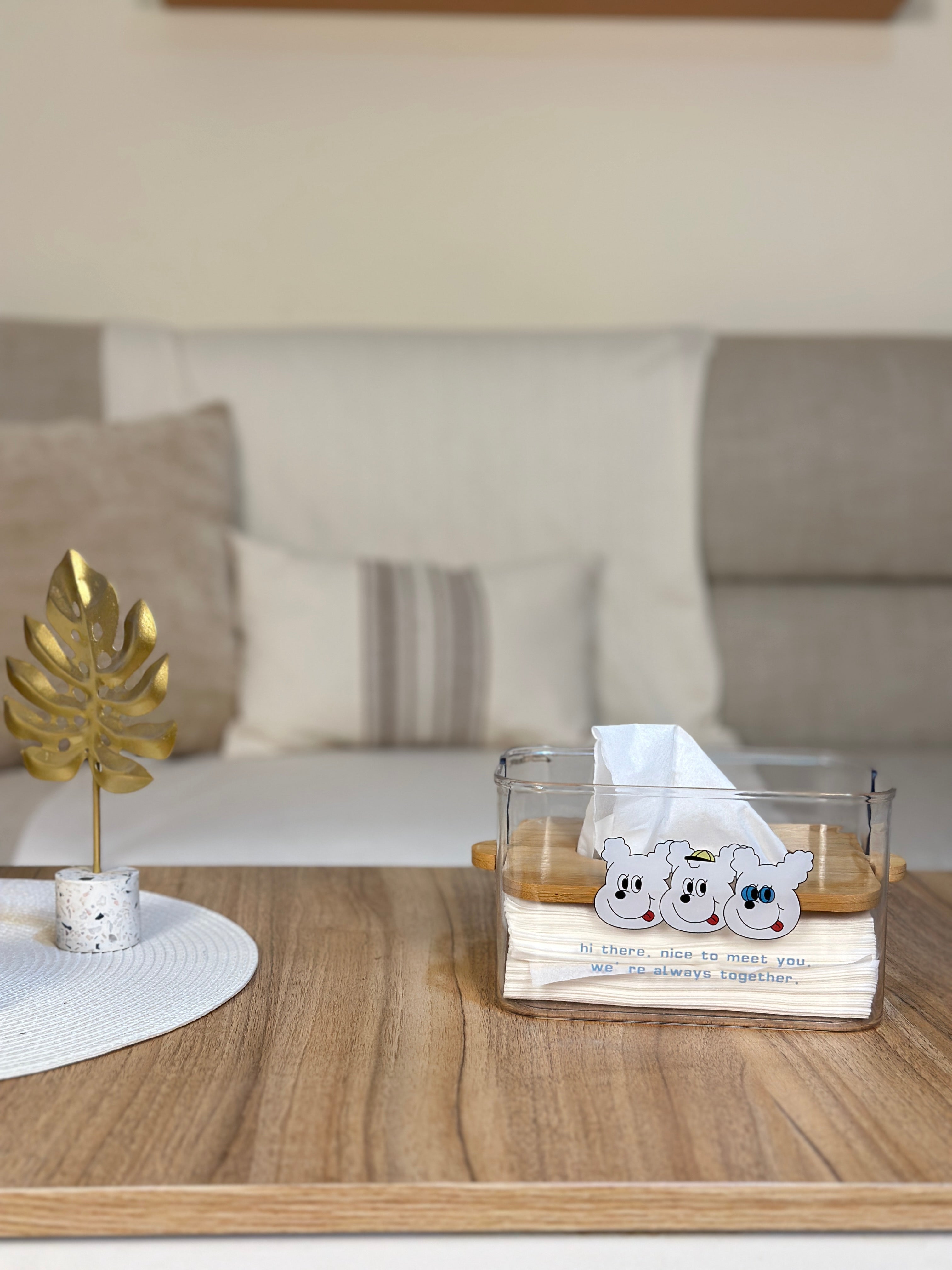 حامل مناديل اكريلك