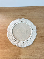 ٢ كوستر مكرمية مقاس 32cm