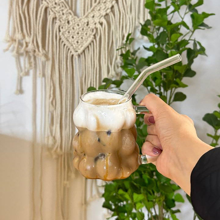 Glass Cup
 + straw & straw cleaning brush