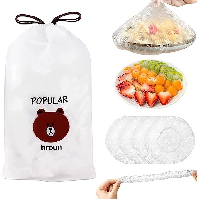 طقم علب ثلاجه بغطاء+ اكياس استريتش(gift )