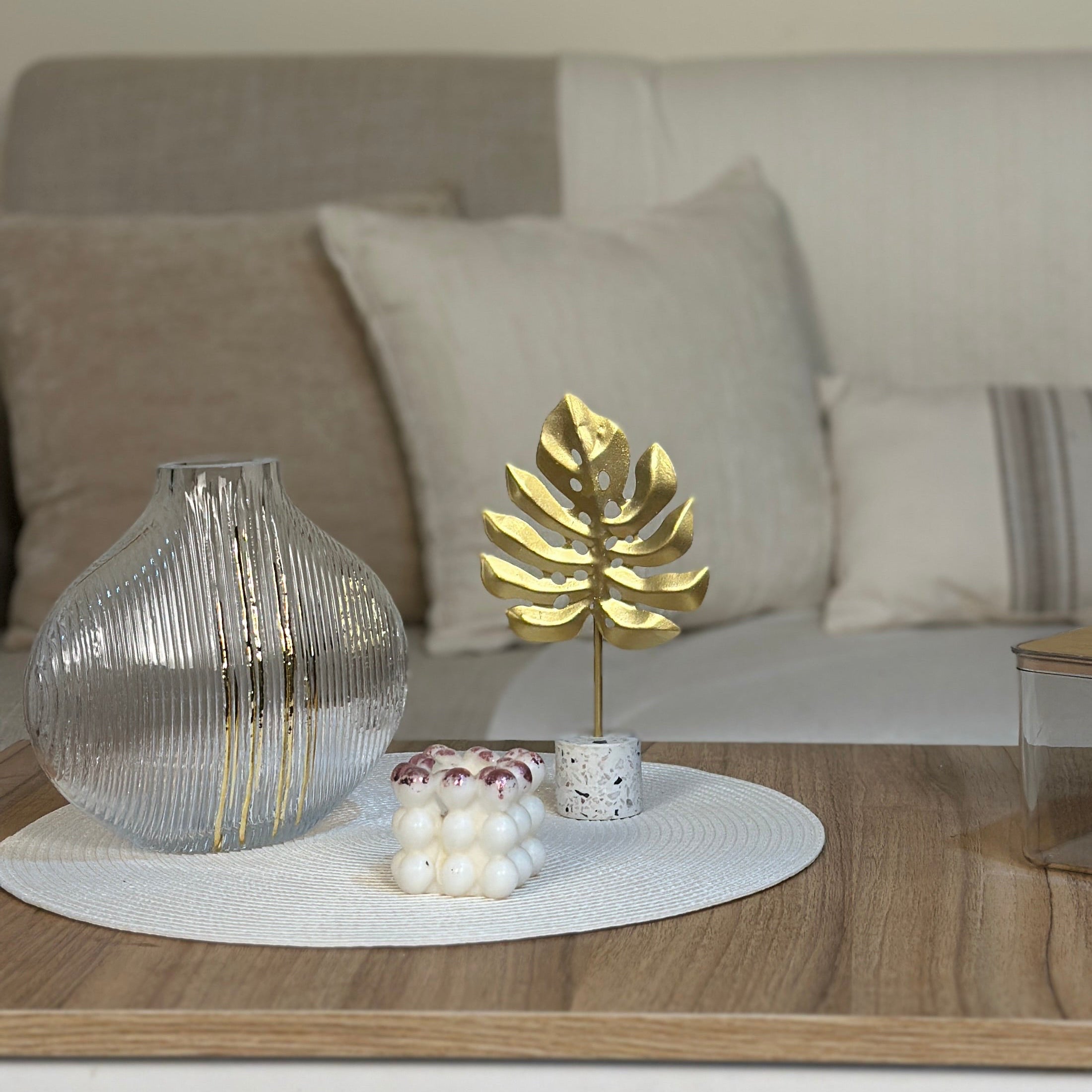 The Ripple Gold Crystal Set