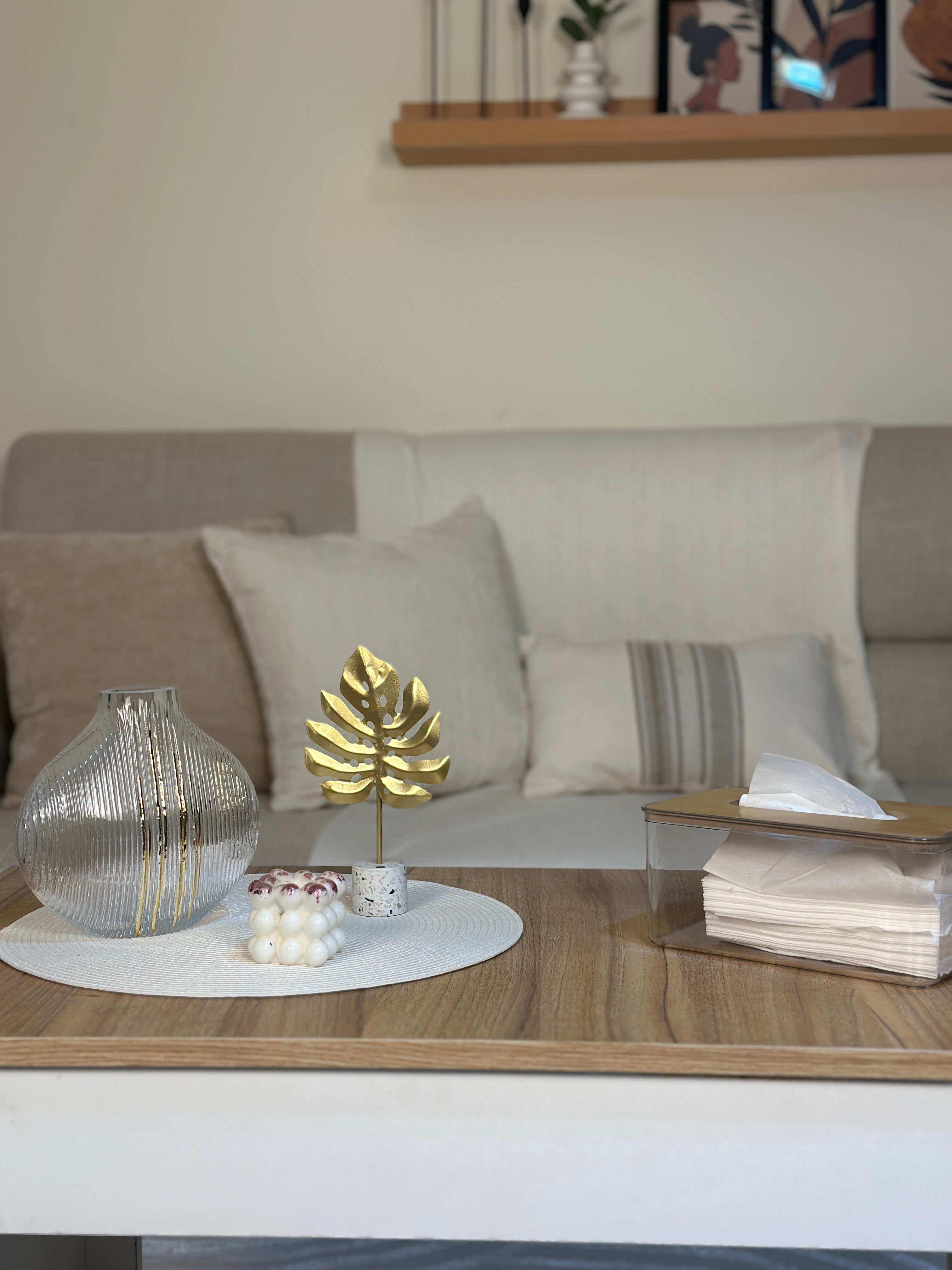 V006 طقم فازة كريستال