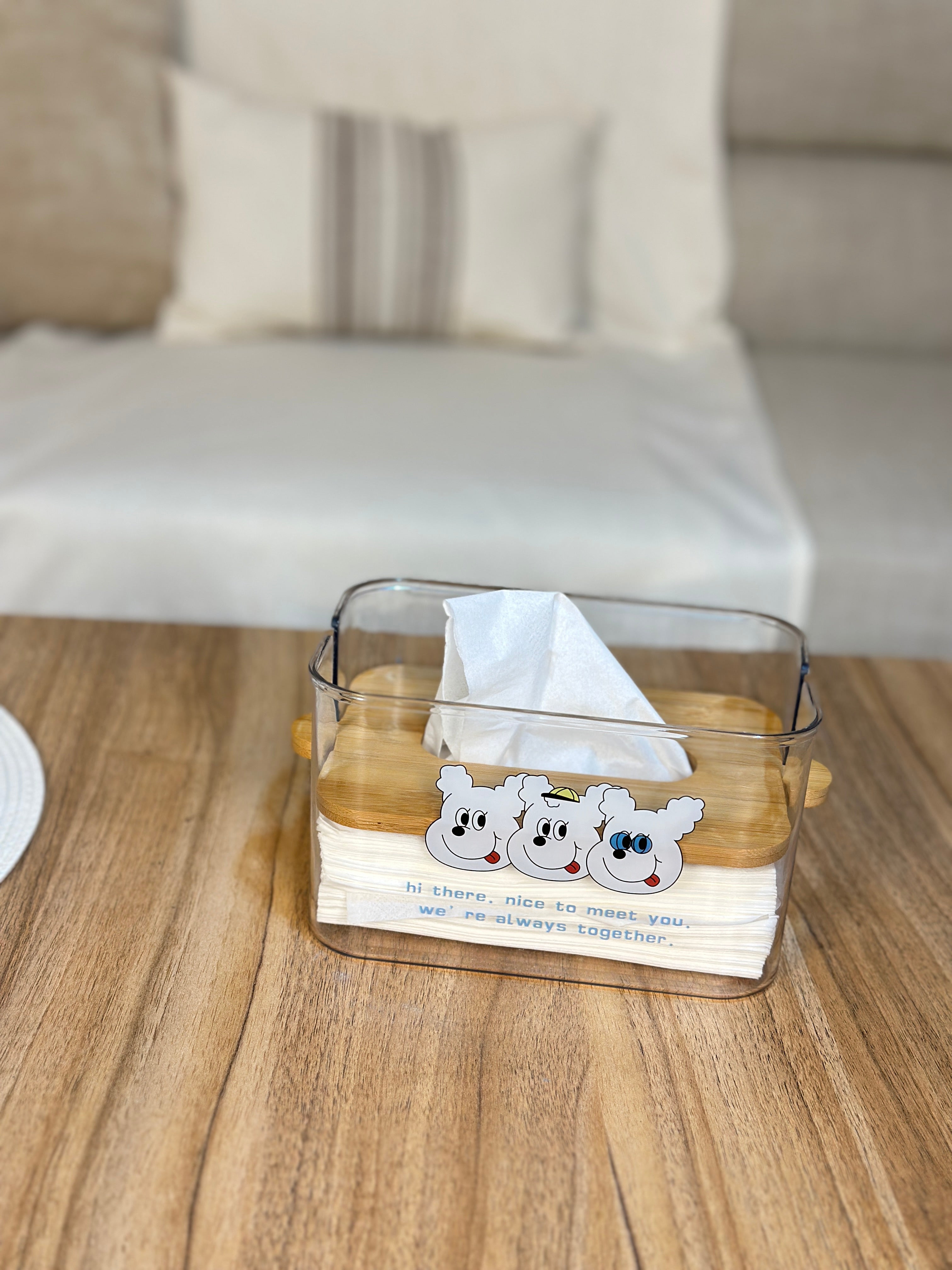 حامل مناديل اكريلك