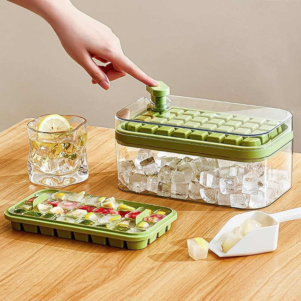 Acrylic ice tray for making ice cubes from water or juices