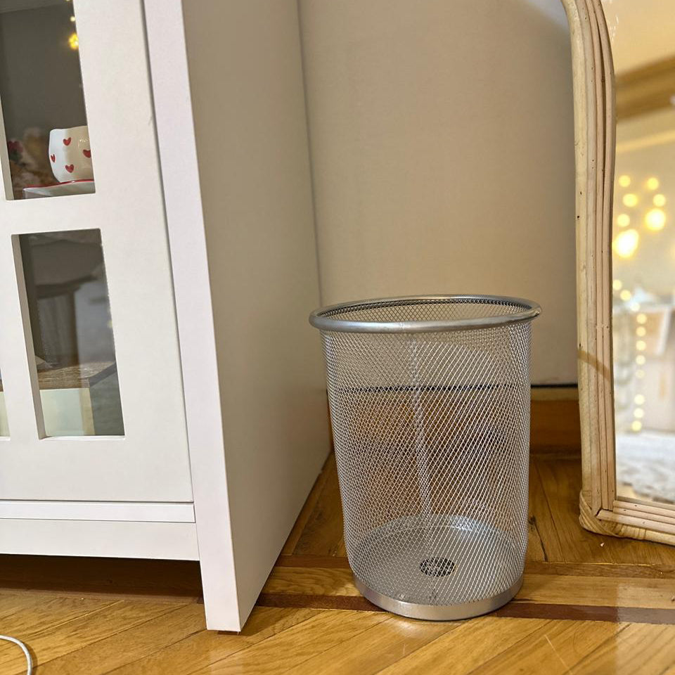 (2 pieces) Waste Basket Metal