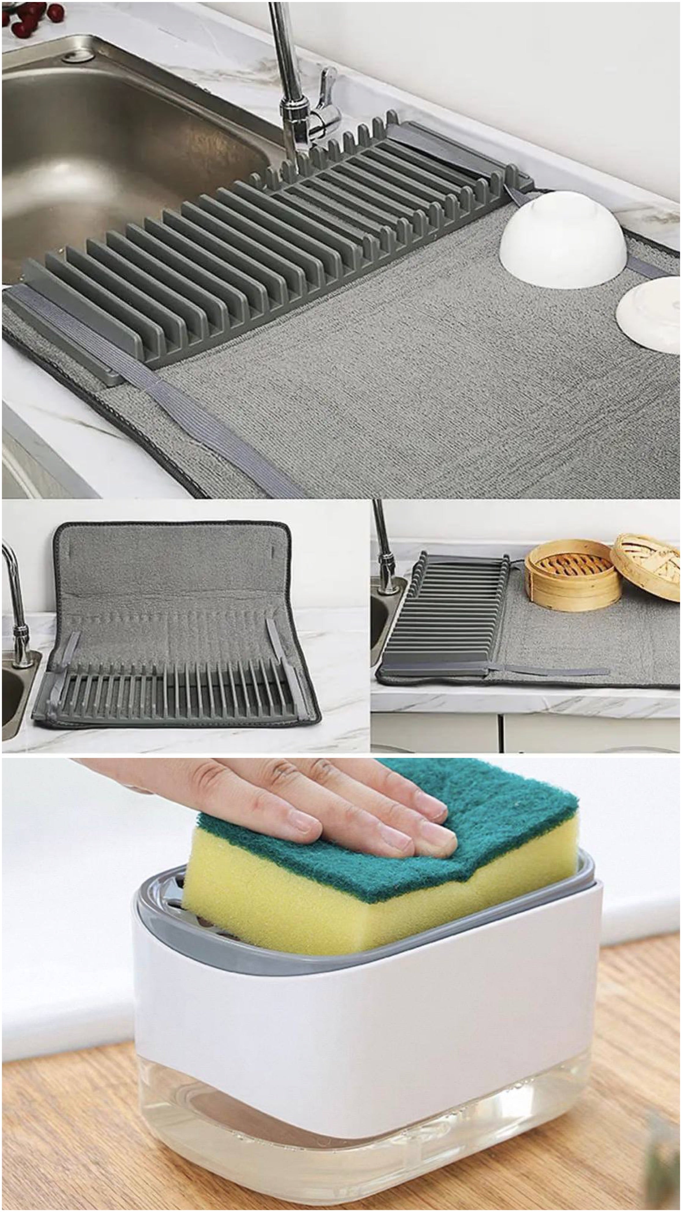 منشفة اطباق + مضخة صابون