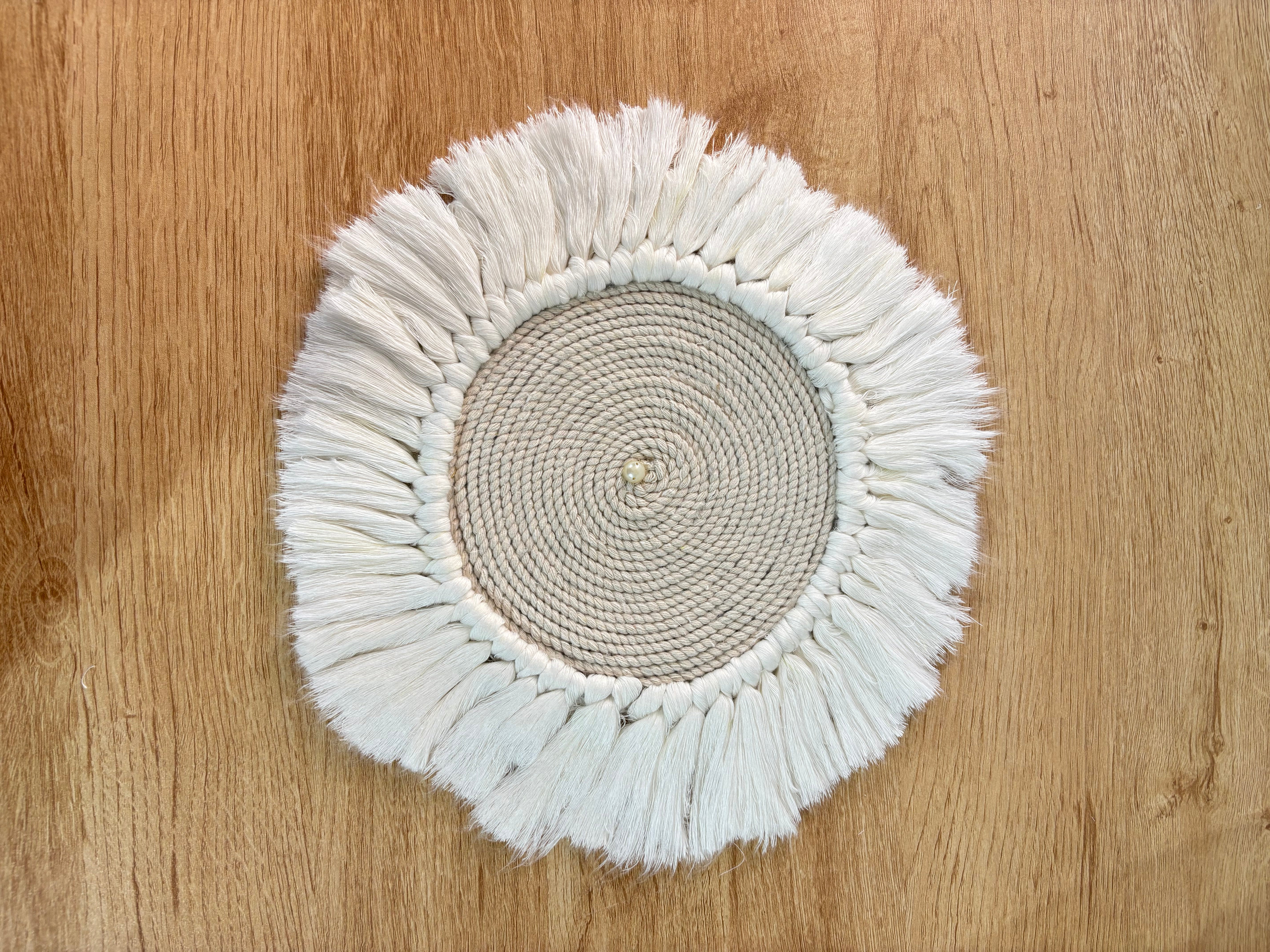 ٢ كوستر مكرمية مقاس 25