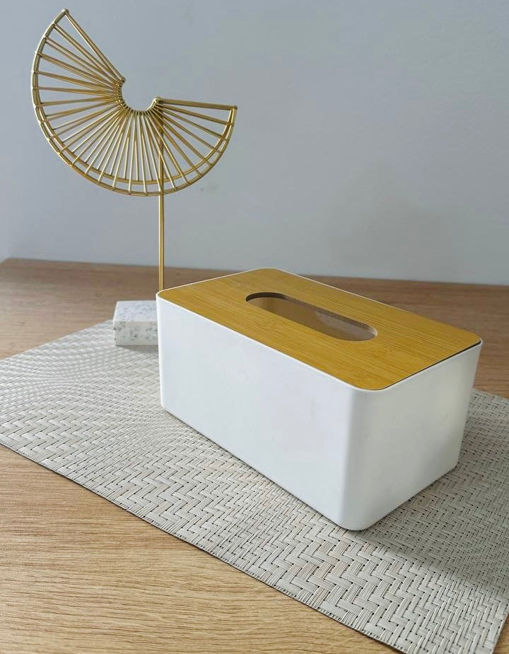 حامل مناديل اكريلك ابيض