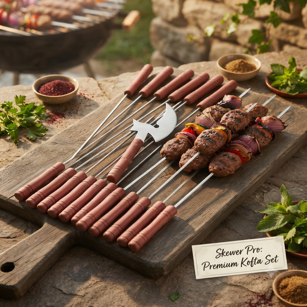 Barbecue Skewers with Handles(24 pieces)