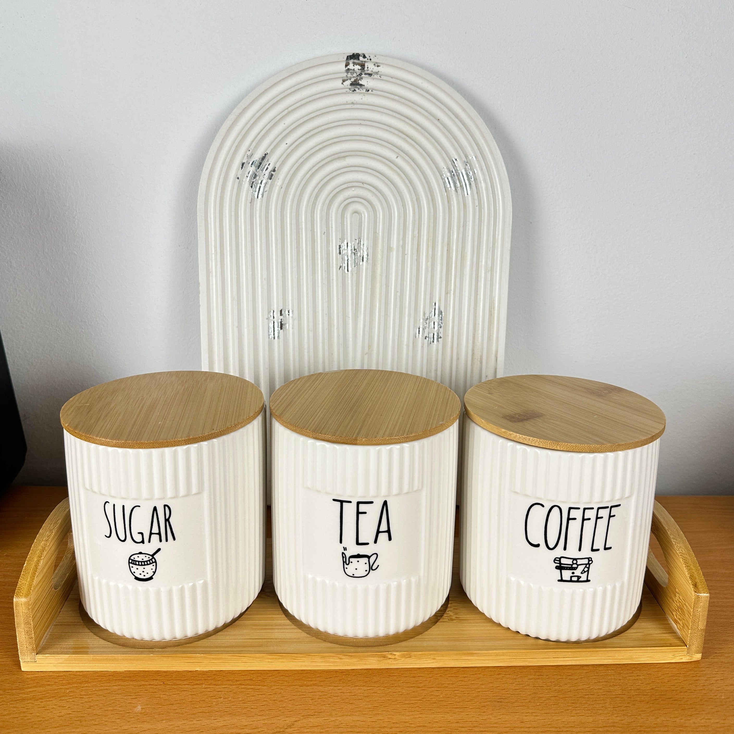 Coffee,Tea,Sugar Canister Set