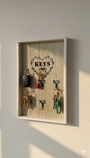 منظم مفاتيح خشبي