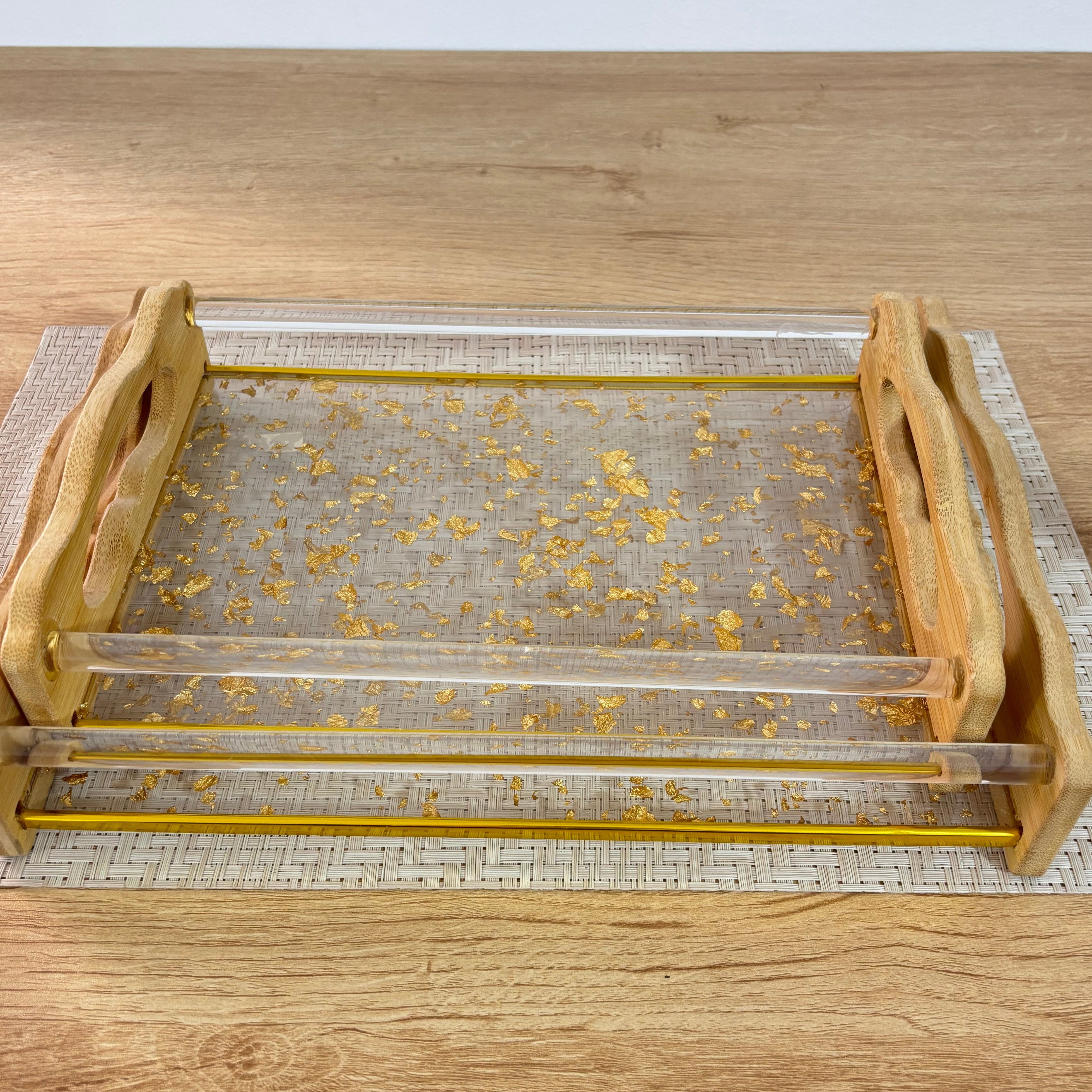Gold Resin Tray set