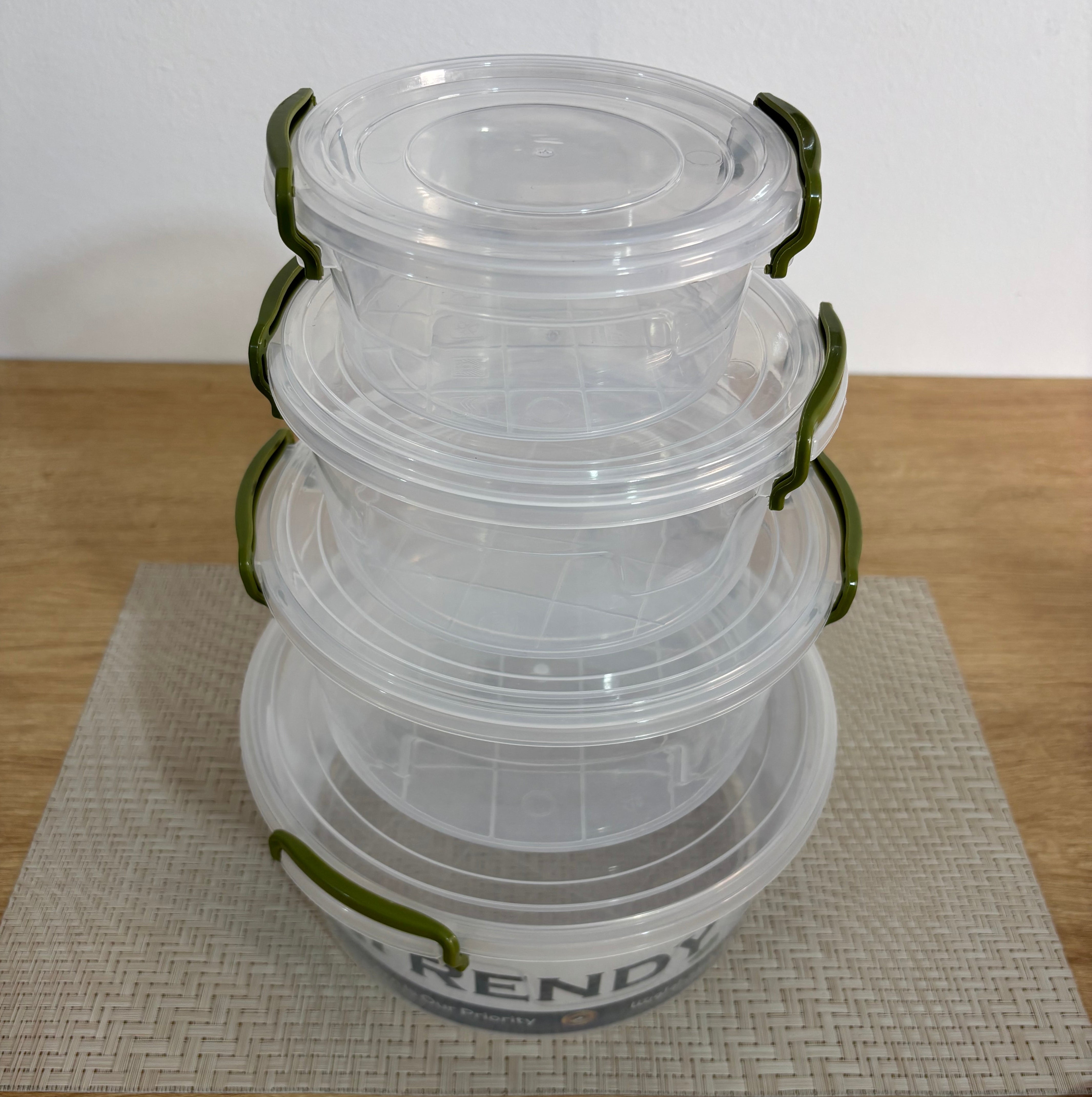 Set of refrigerator boxes with lid + stretch bags (gift)