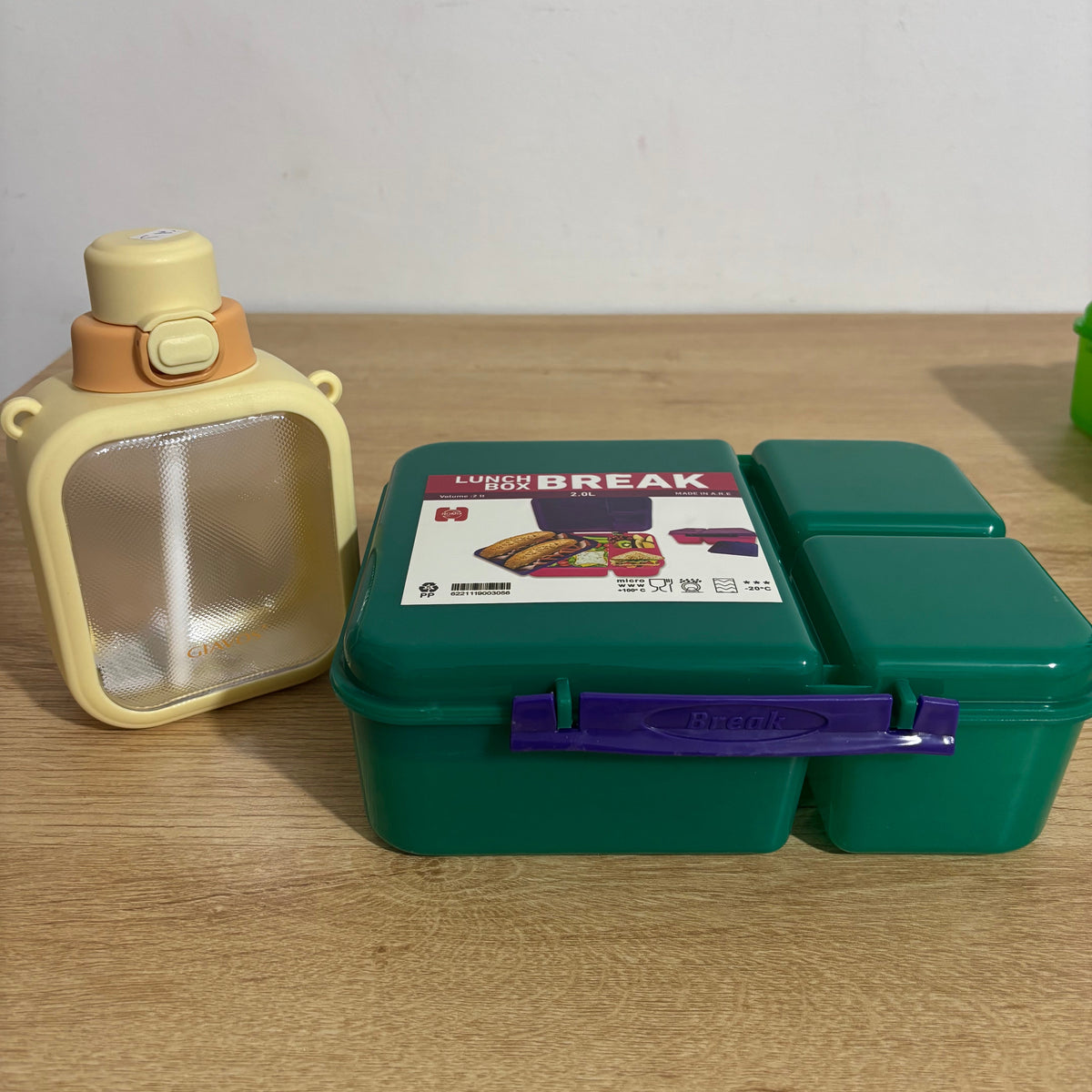 Lunch Box with bottle+ Silicone Brush(gift)