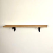 wooden shelf with metal holder(2 pieces)