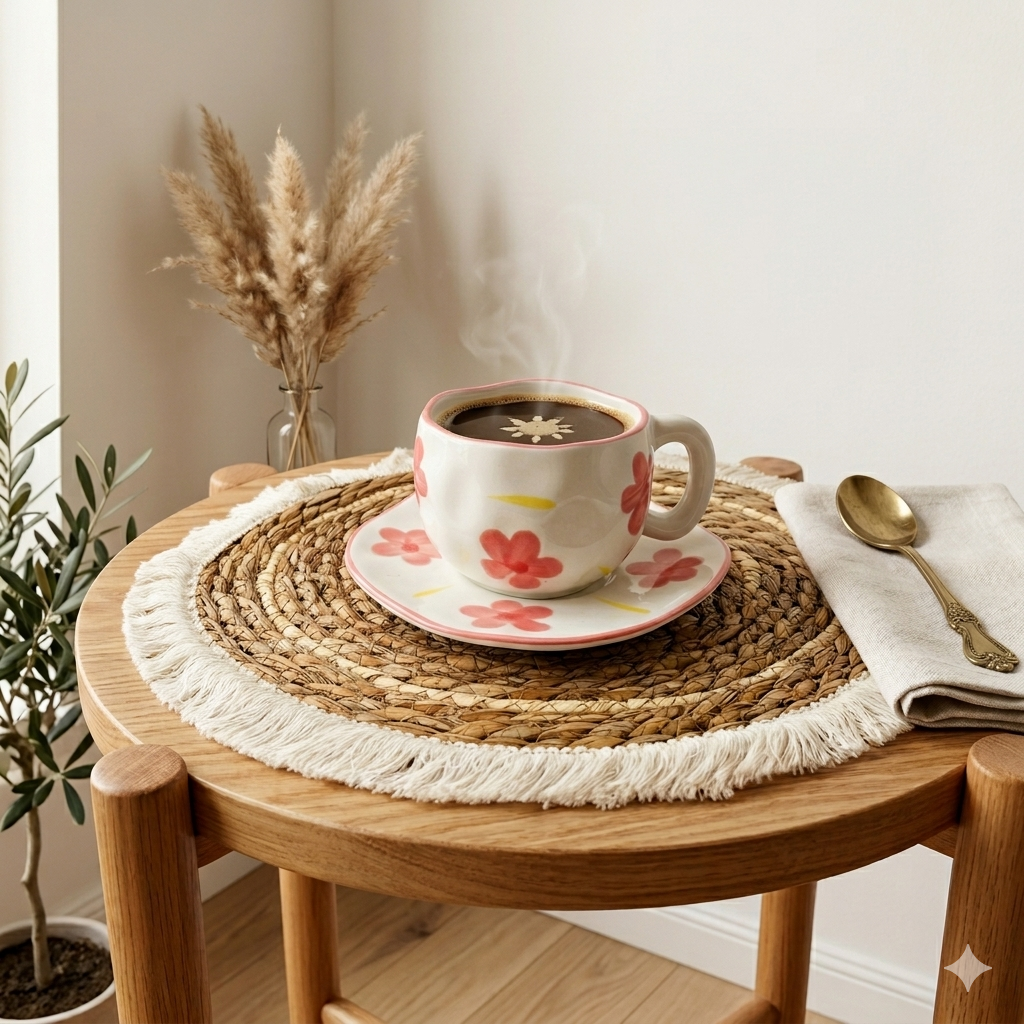 Floral Ripple Cup Set