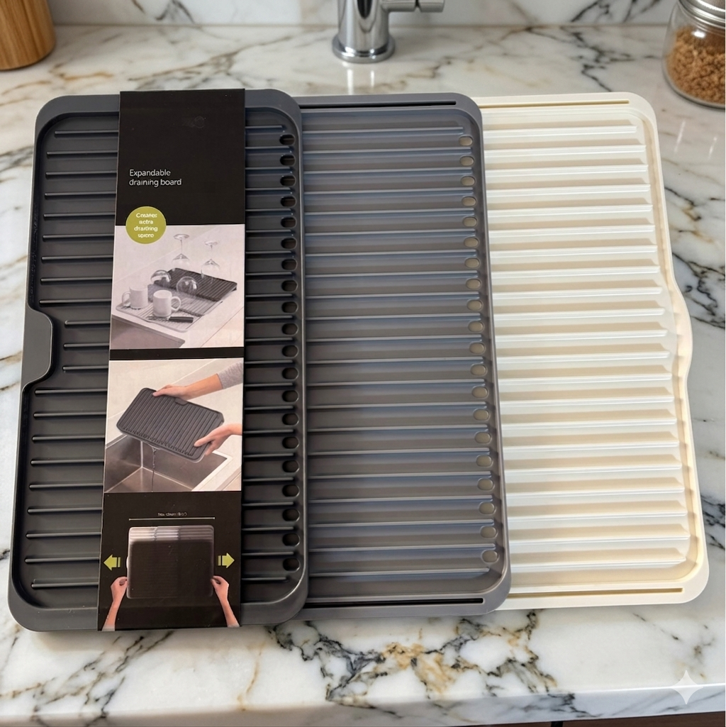 Expandable draining board