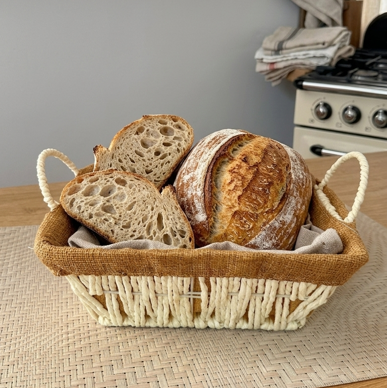 A dish of wicker