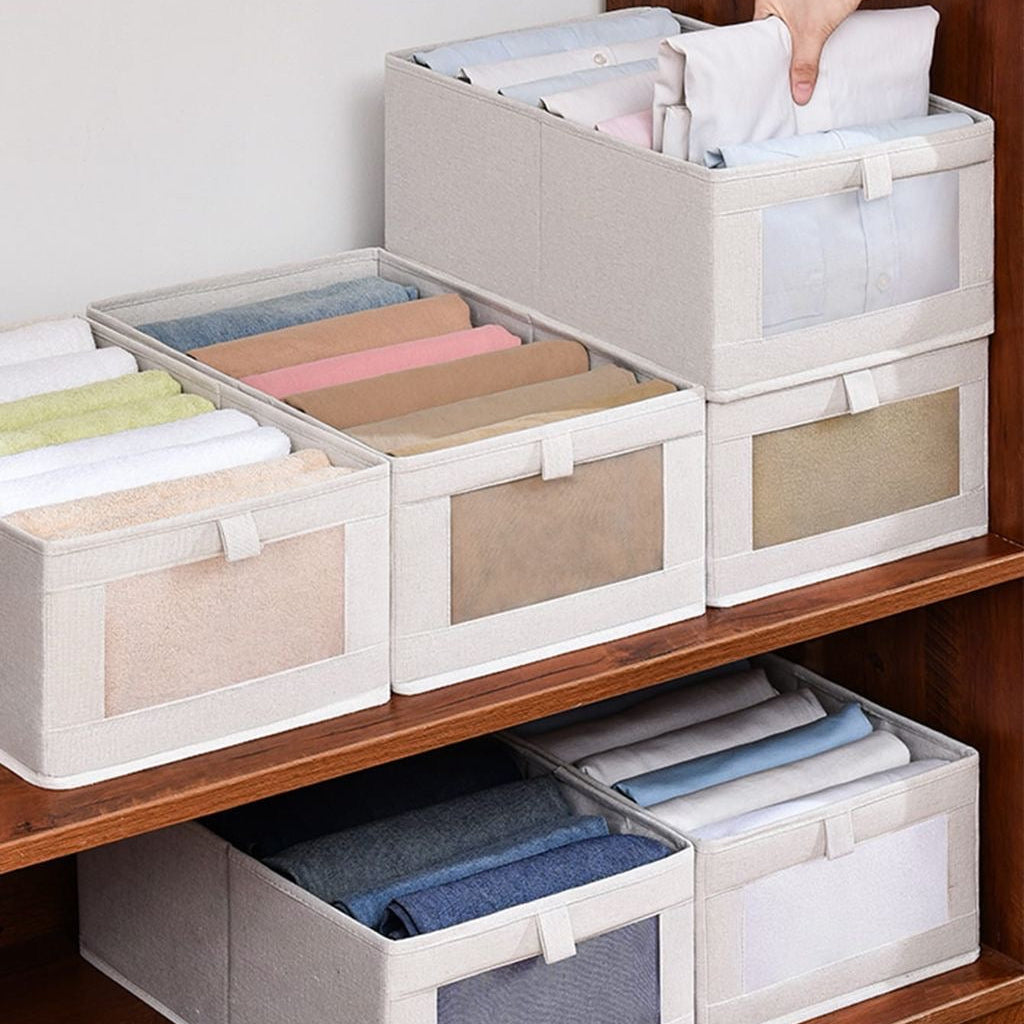 White Fabric Clothes Organizer