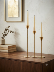 Candle holders Gold+ Acrylic Candle(gift)