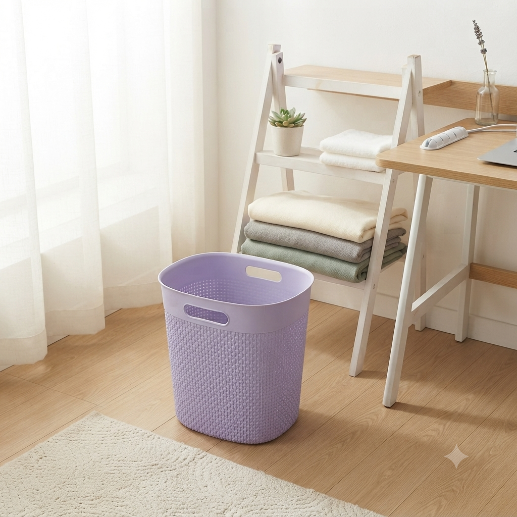 Plastic Open-Top Waste Bin