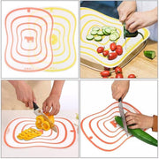 4-piece silicone cutting board set