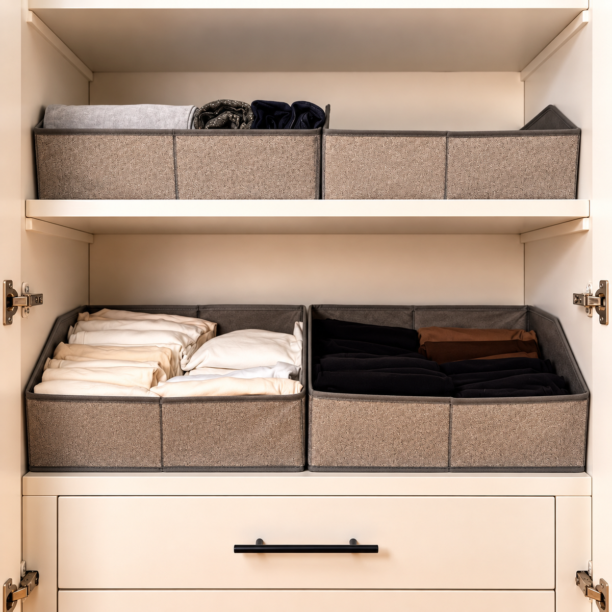 Gray Fabric Clothes Organizer(buy 3 for 450)